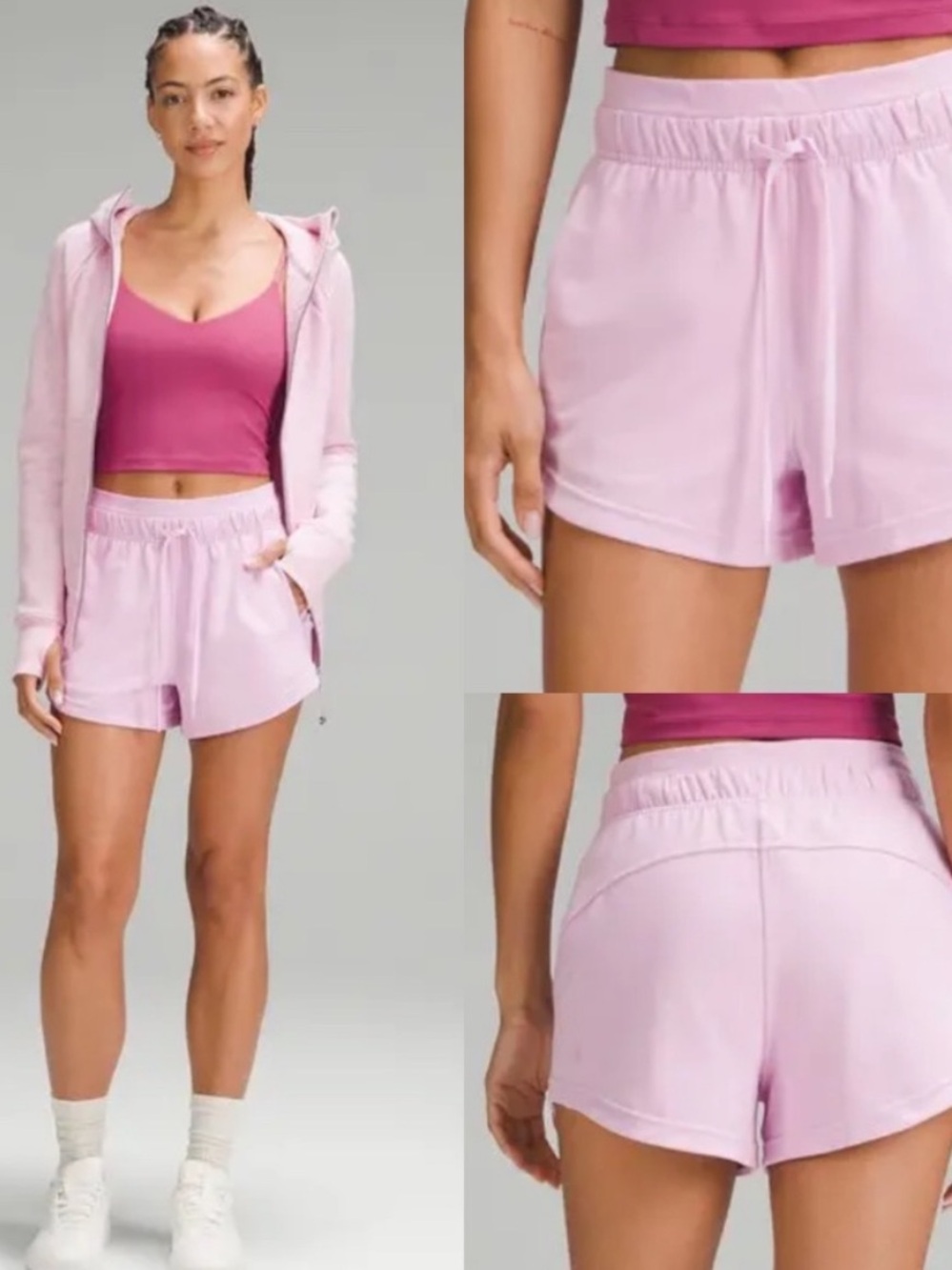 lululemon Inner Glow Pink Women's Athletic Shorts